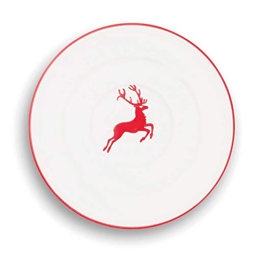 gmundner-keramik-unterteller-espresso-gourmet-11-cm-rubinroter-hirsch-handgemach image 5
