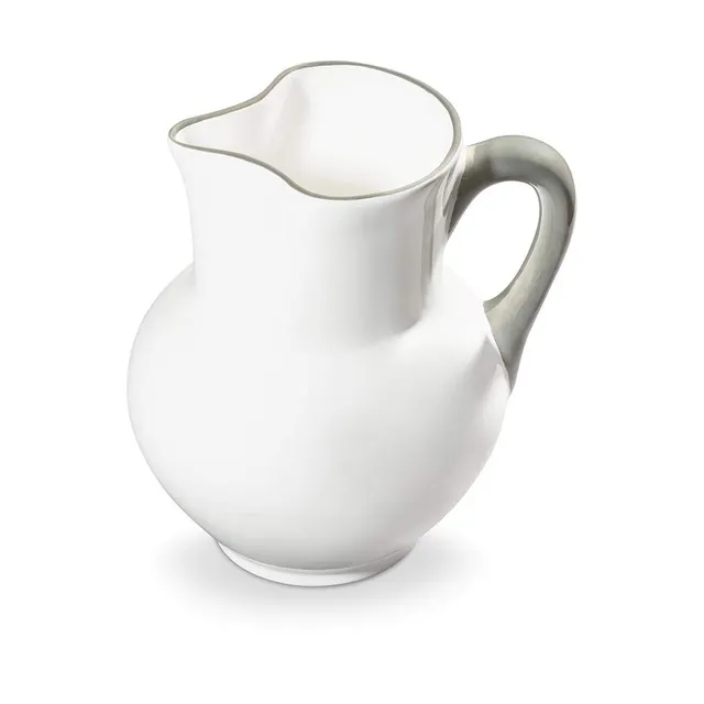 gmundner-keramik-krug-wiener-form-1-liter-grauer-rand-handgemacht-in-sterreich image 1