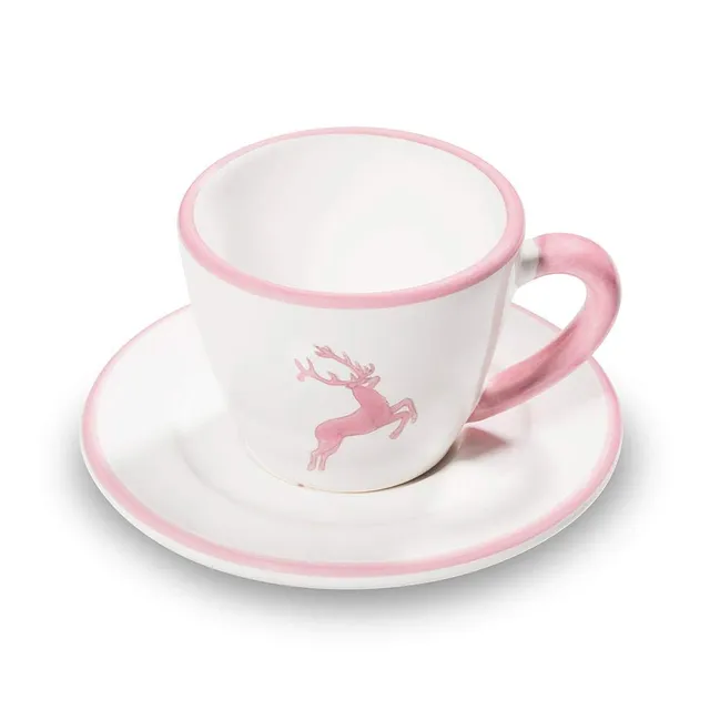 gmundner-keramik-espresso-for-you-gourmet-geschirrset-rosa-hirsch-handgemacht-in image 1