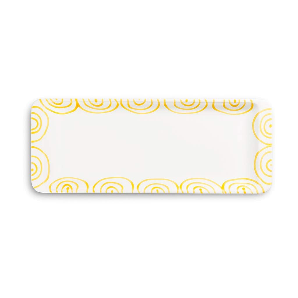 gmundner-keramik-stollenplatte-42-x-16-cm-gelbgeflammt image 2