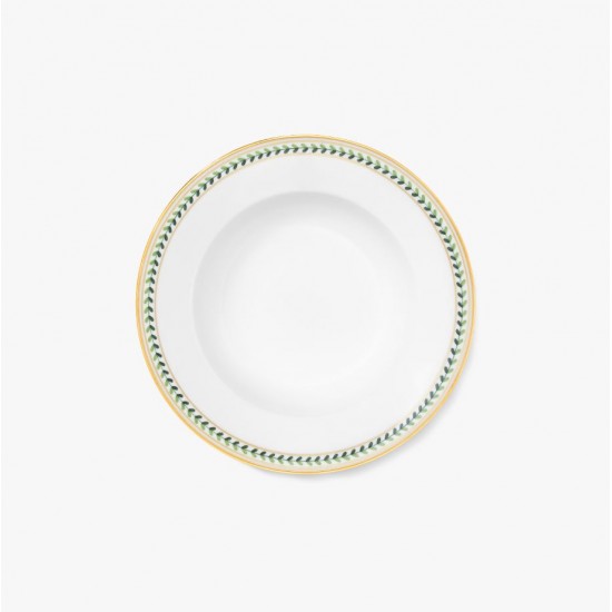 augarten-suppenteller-schubert-21-cm-myrtenbl-tter image 1