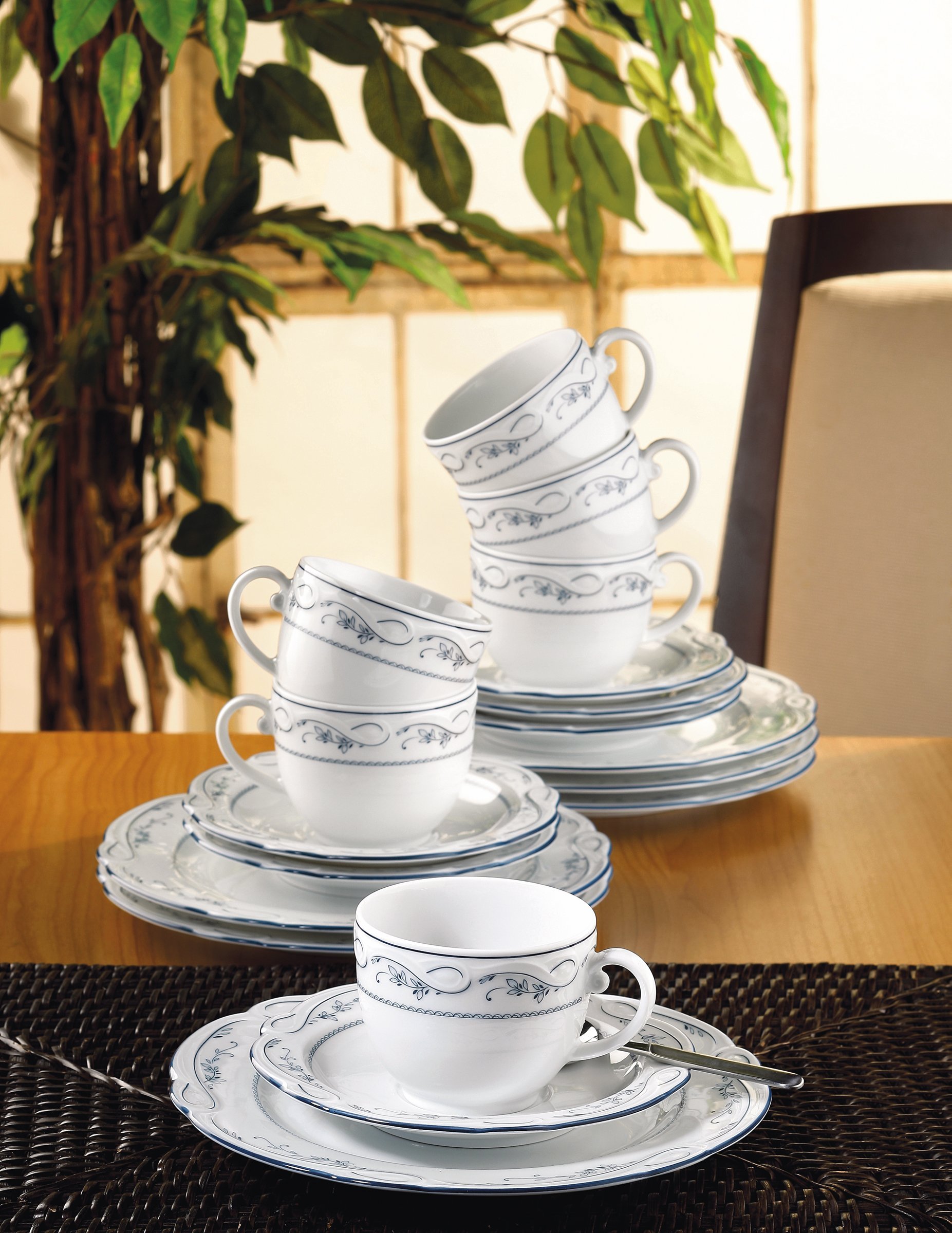seltmann-weiden-desiree-aalborg-kaffeeservice-18-teilig-blau image 1
