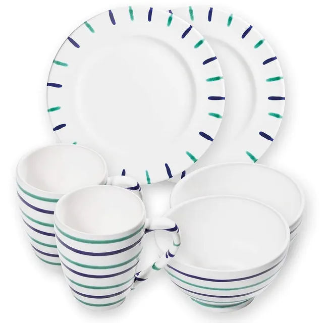 gmundner-keramik-h-ttenfr-hst-ck-gourmet-f-r-2-geschirrset-6-teilig-traunsee image 1