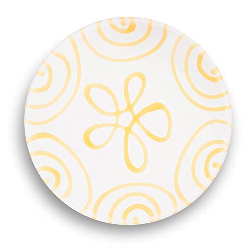 gmundner-keramik-unterteller-15-cm-gelbgeflammt-f-r-kaffeetasse-cup-handgemachte image 8