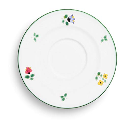 gmundner-keramik-unterteller-cappuccino-gourmet-14-cm-streublumen-handgemacht-in image 4