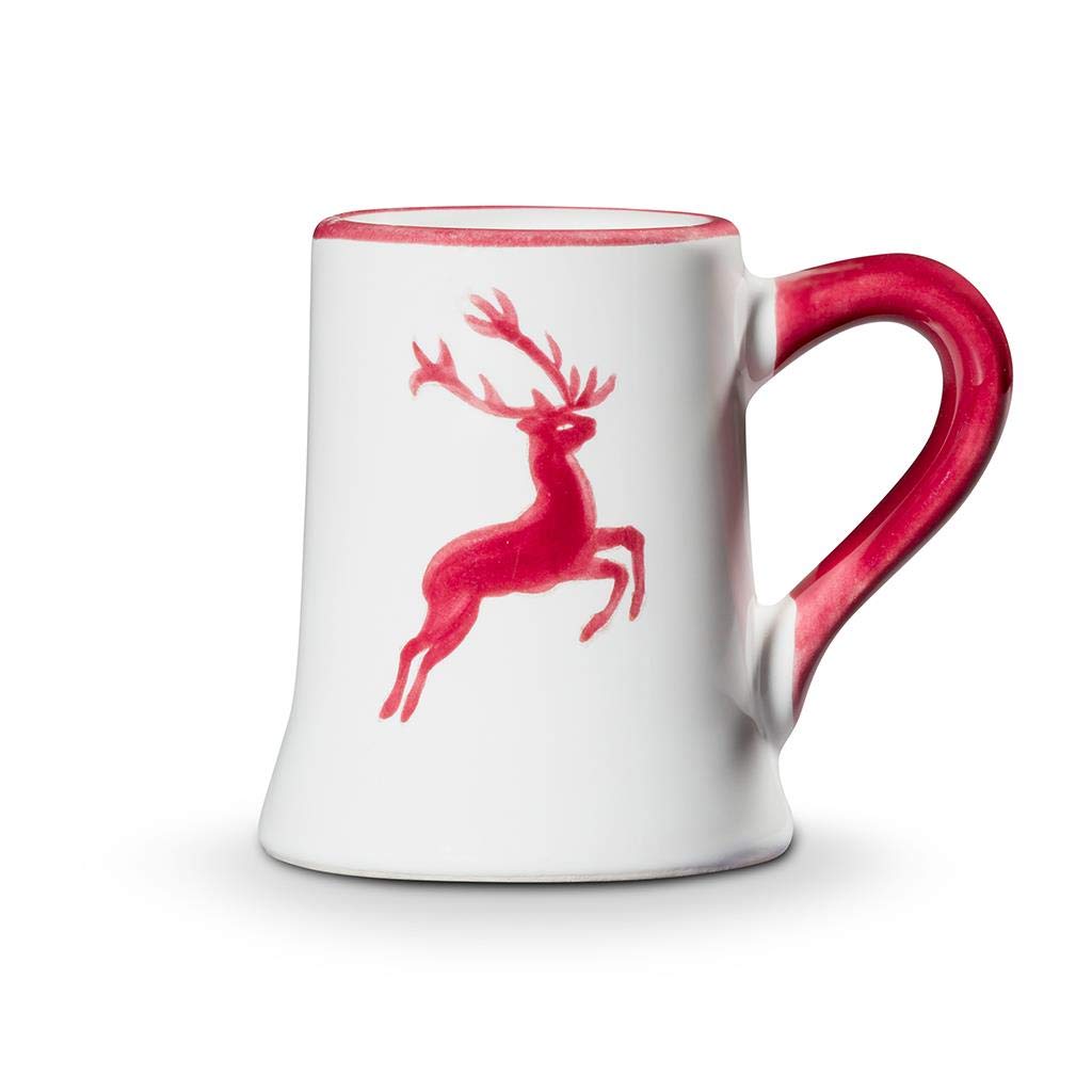 gmundner-keramik-stamperl-krug-0-03-liter-bordeauxroter-hirsch-handgemacht-in-st image 2