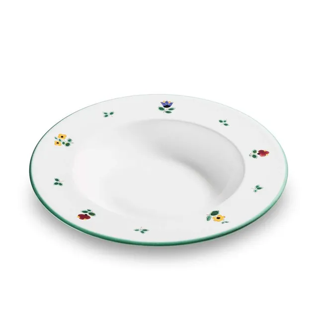 gmundner-keramik-suppenteller-gourmet-24-cm-streublume image 1