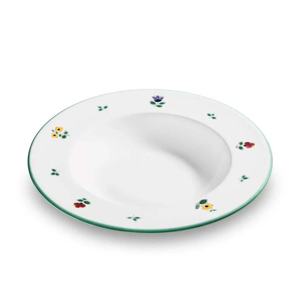 gmundner-keramik-suppenteller-gourmet-24-cm-streublume image 1