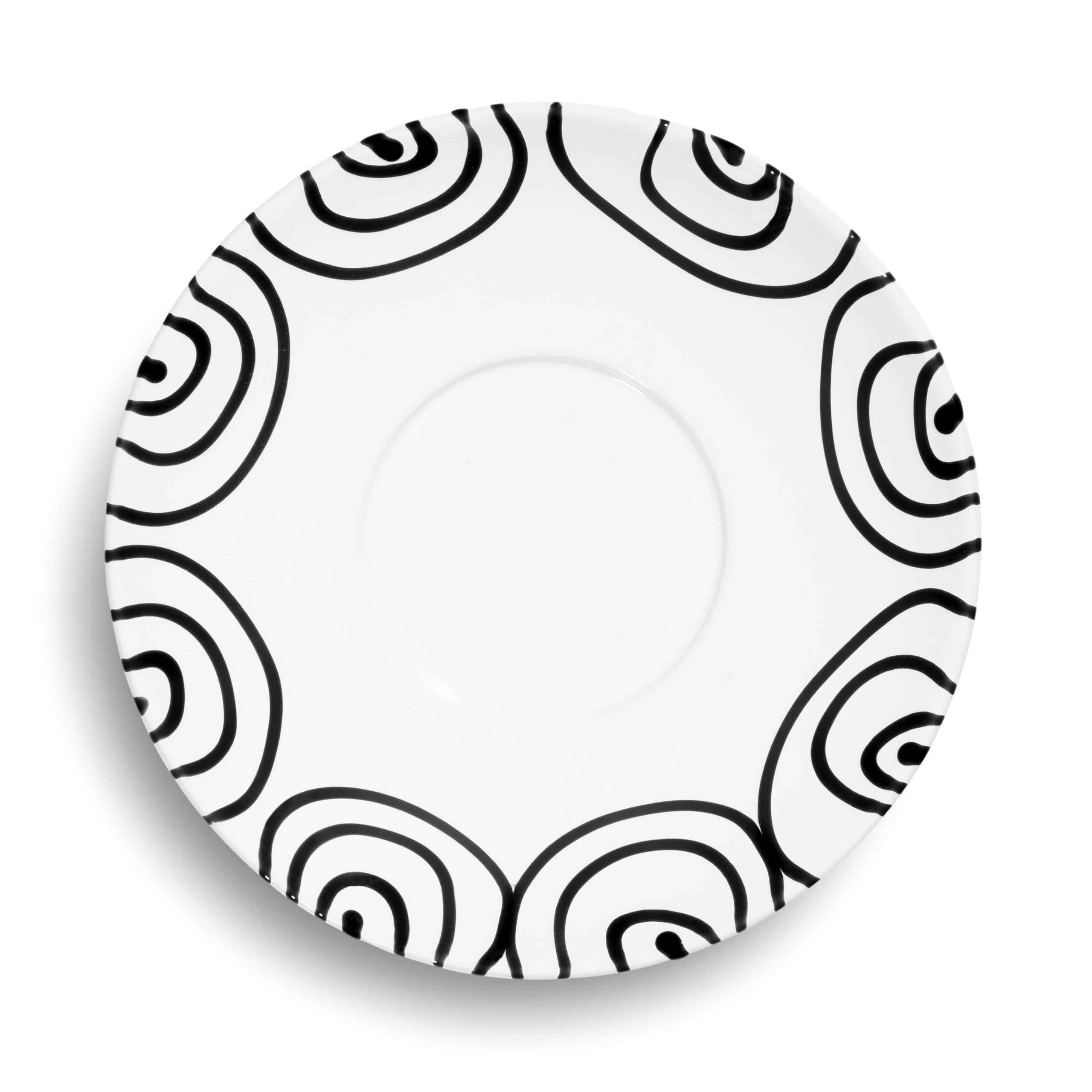 gmundner-keramik-schwarzgeflammt-unterteller-teetasse-maxima-18-cm-93-handgemach image 2