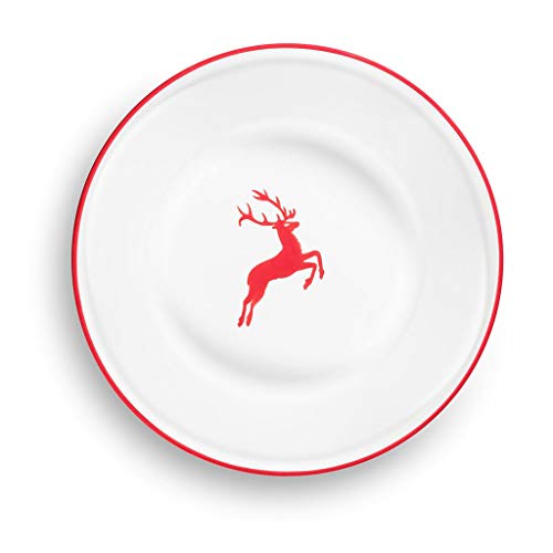 gmundner-keramik-reifsch-ssel-ohne-henkel-rubinroter-hirsch-28-cm-handgemacht-in image 5