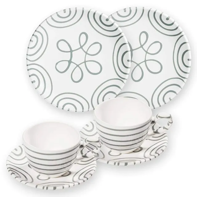 gmundner-keramik-fr-hst-cksgeschirr-set-breakfast-for-two-classic-graugeflammt-6 image 1