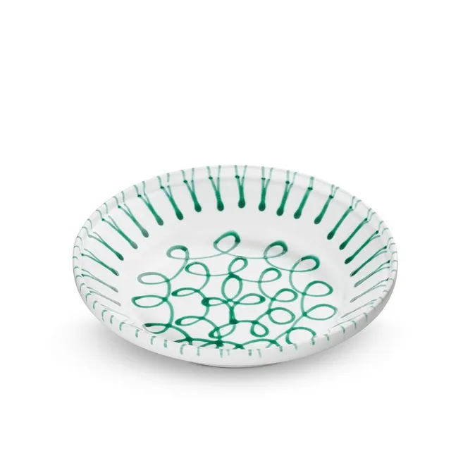 gmundner-keramik-reifsch-ssel-ohne-henkel-gr-ngeflammt-28-cm-handgemacht-in-ster image 1