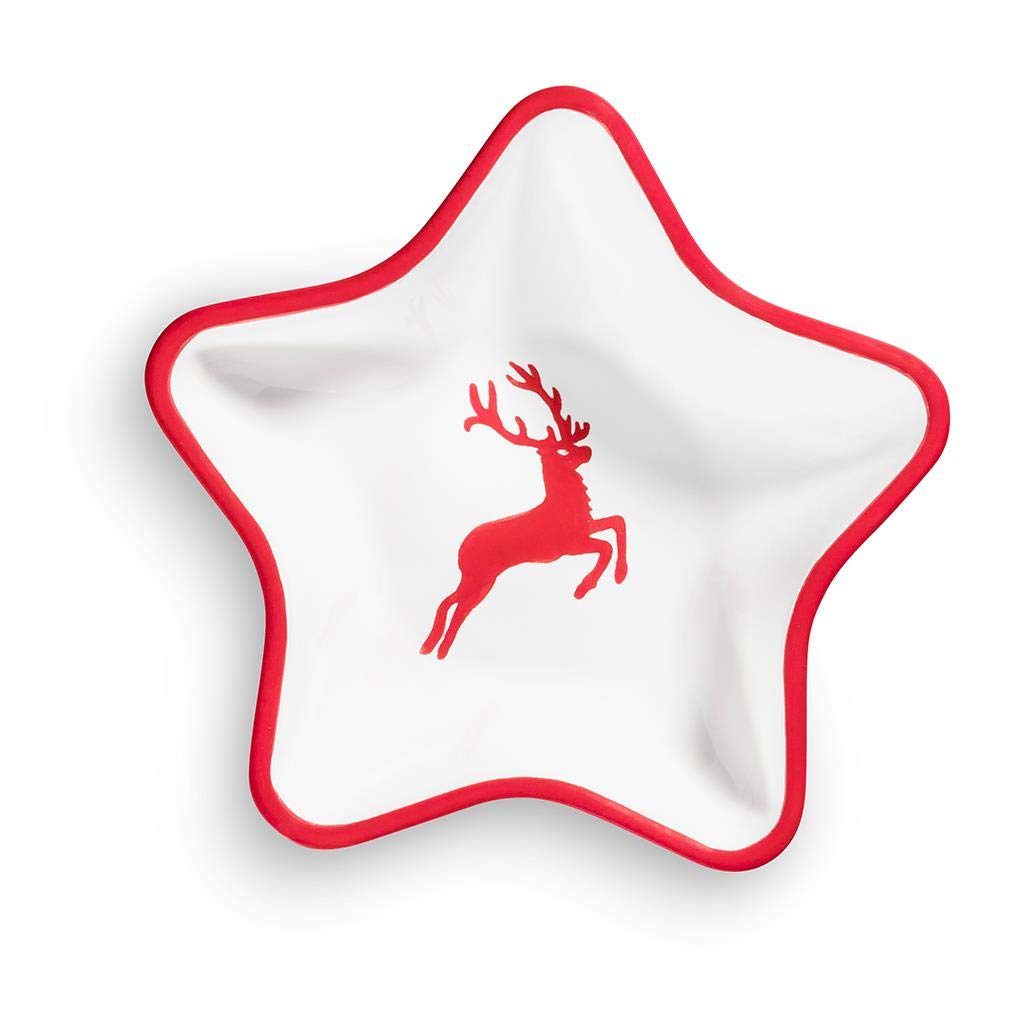 gmundner-keramik-rubinroter-hirsch-sternschale-stella-14-x-14-x-3-9-cm image 2