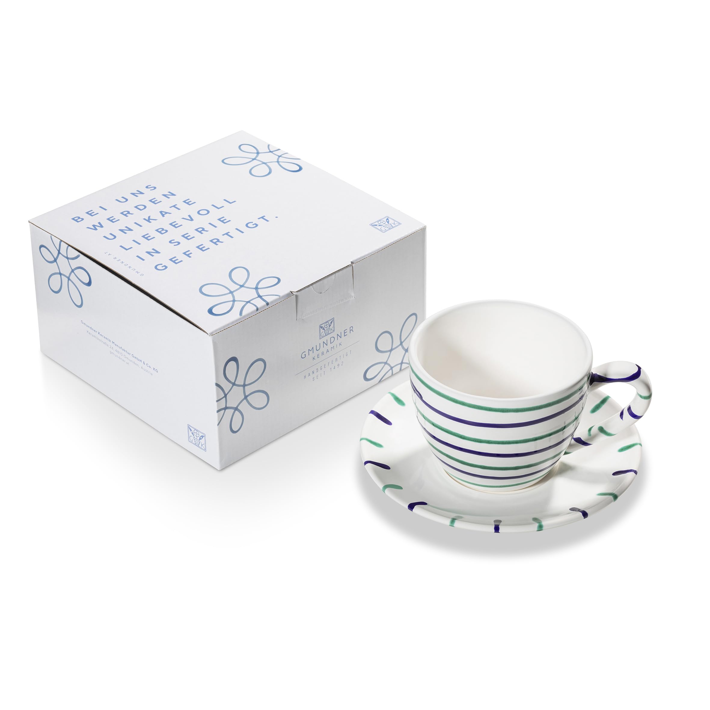 gmundner-keramik-traunsee-teetasse-maxima-mit-unterteller image 1
