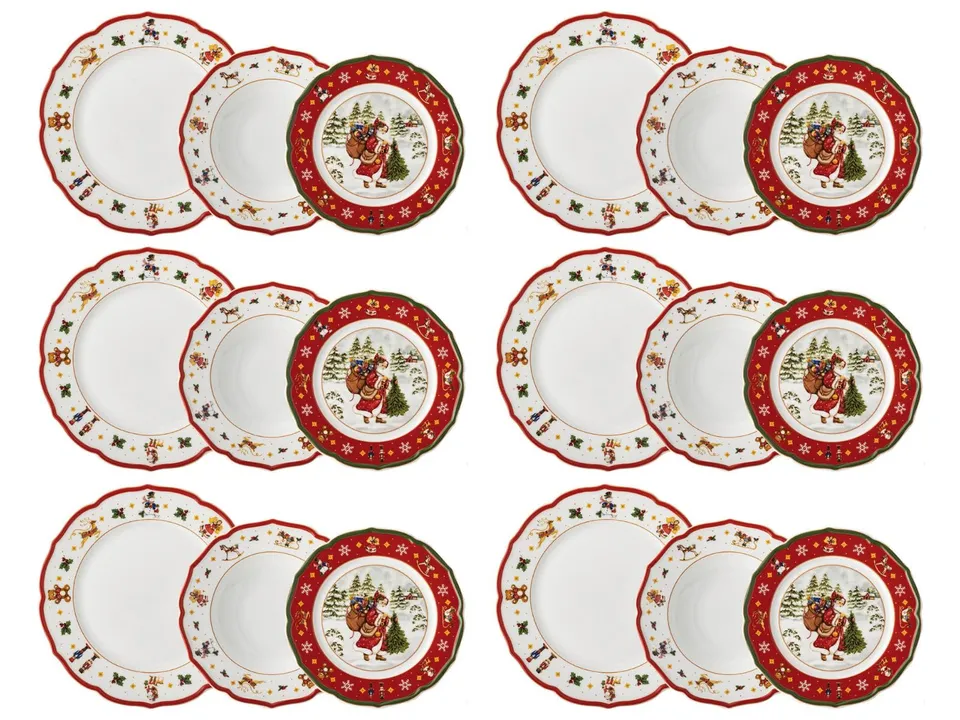 hutschenreuther-happy-wintertime-weihnachtsgeschirr-set-18-teilig-ffcr-6-persone image 1