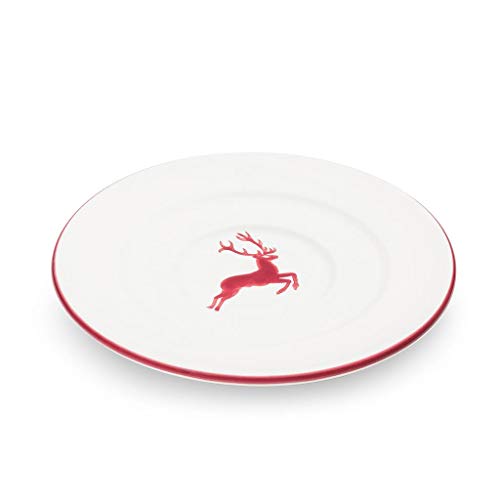 gmundner-keramik-unterteller-kaffee-bordeauxroter-hirsch-16-cm-handgemacht-in-st image 3