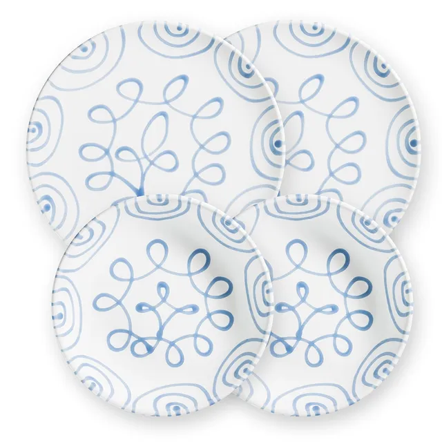 gmundner-keramik-service-dinner-f-r-2-blaugeflammt image 1