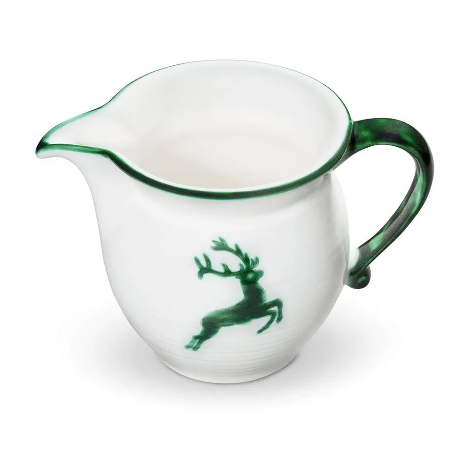 gmundner-keramik-milchgie-er-glatt-0-5-liter-gr-ner-hirsch-handgemacht-in-sterre image 1