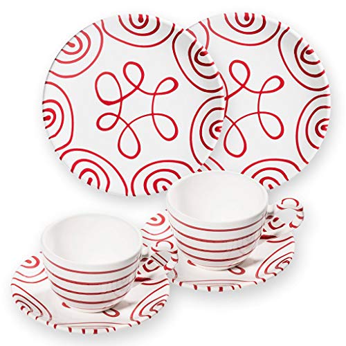 gmundner-keramik-fr-hst-cksgeschirr-set-breakfast-for-two-classic-rotgeflammt-6- image 3