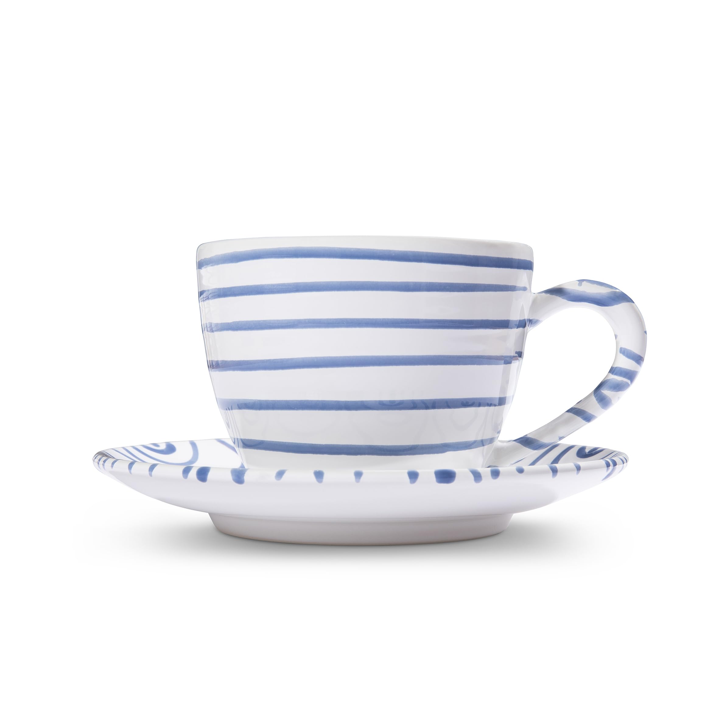gmundner-keramik-blaugeflammt-teetasse-maxima-mit-unterteller image 3