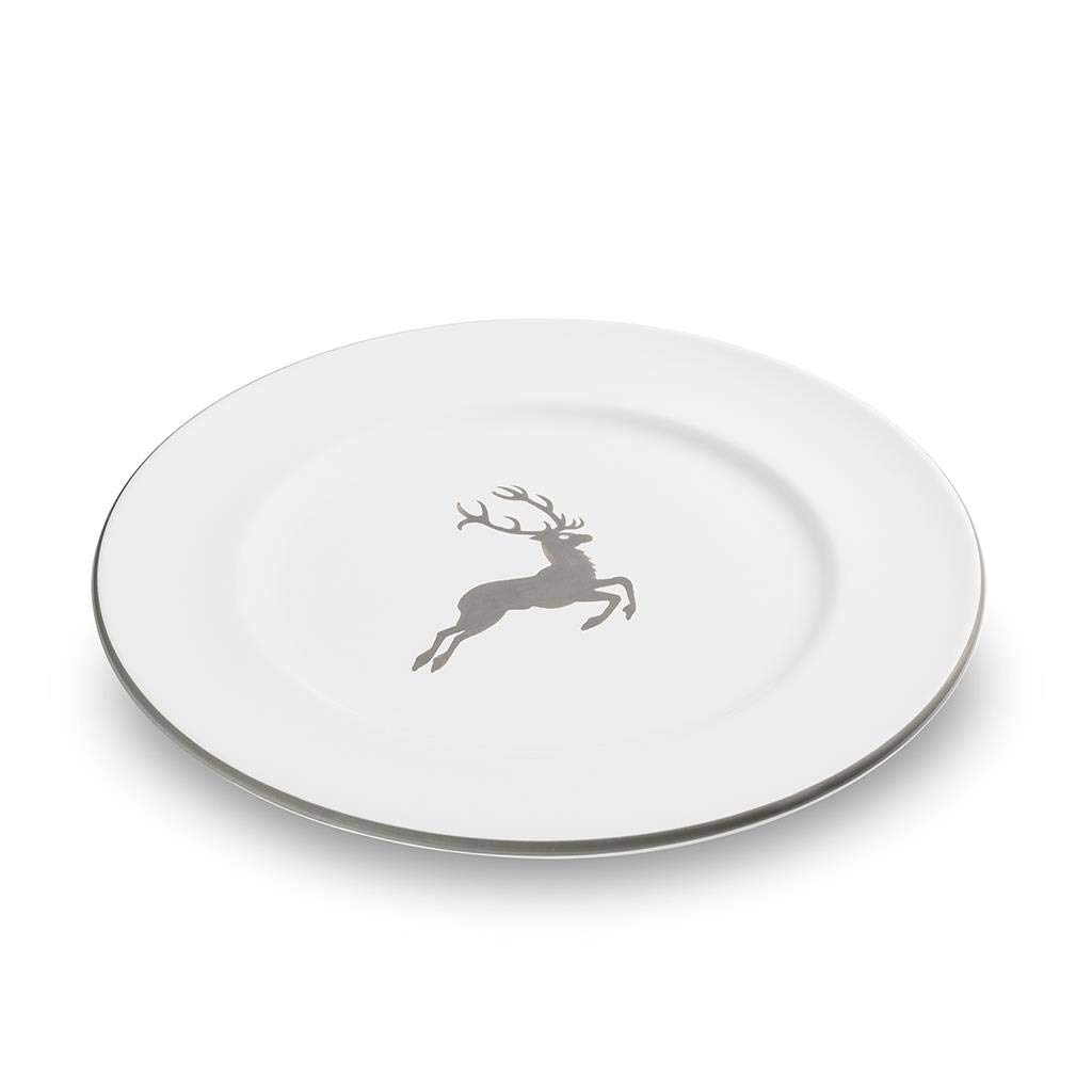 gmundner-keramik-speiseteller-gourmet-27-cm-bordeauxroter-hirsch image 4