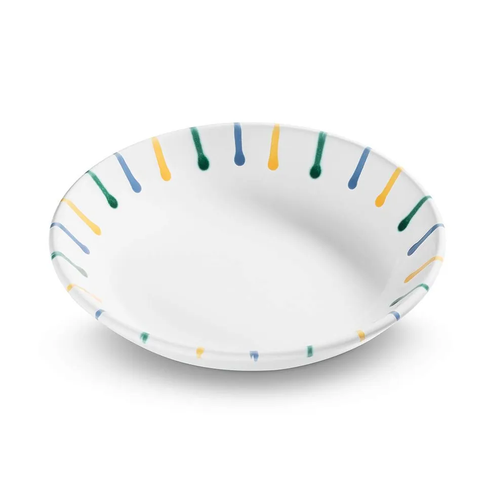 gmundner-keramik-buntgeflammt-suppenteller-cup-20-cm image 1
