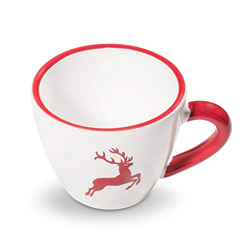 gmundner-keramik-espressotasse-gourmet-0-06-liter-rubinroter-hirsch image 4