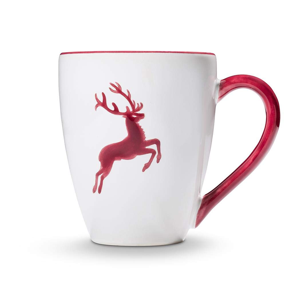 gmundner-keramik-bordeauxroter-hirsch-fr-hst-cksbecher-max-0-3-liter image 3
