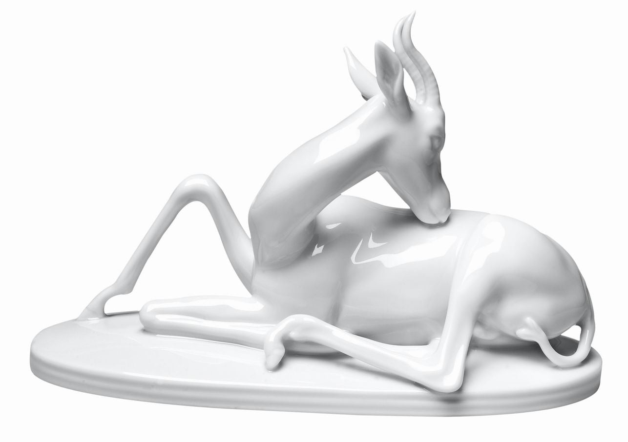 augarten-figur-gazelle-liegend-handgefertigte-wiener-porzellanfigur image 1