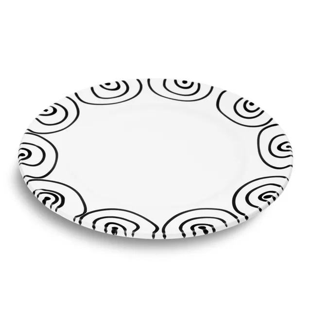 gmundner-keramik-schwarzgeflammt-speiseteller-gourmet-27-cm-93-handgemacht-in-92 image 1