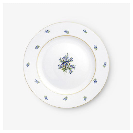 augarten-dessertteller-schubert-20-cm-wiener-porzellan-mit-vergissmeinnicht-deko image 1
