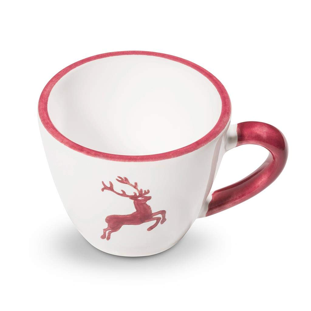 gmundner-keramik-bordeauxroter-hirsch-espressotasse-gourmet-0-06-liter image 1