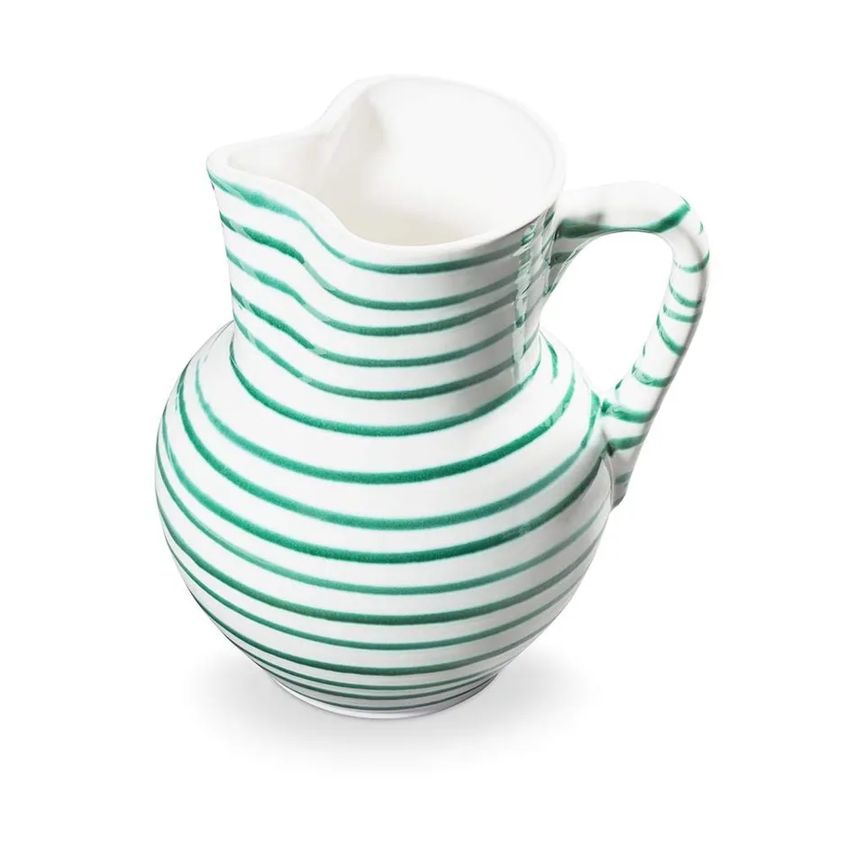 gmundner-keramik-krug-wiener-form-1-5-liter-gr-ngeflammt-handgemacht-in-sterreic image 1