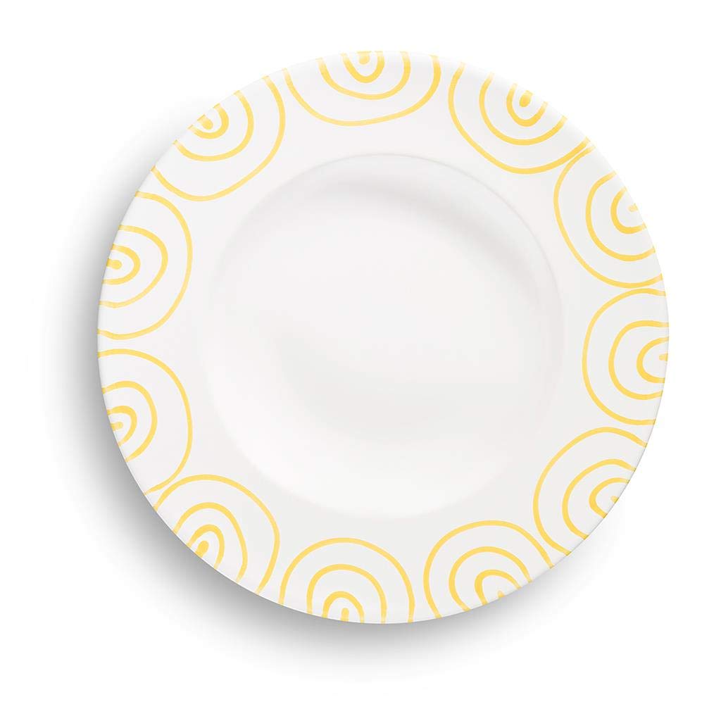 gmundner-keramik-pastateller-gourmet-29-cm-gelbgeflammt-handgemacht-in-sterreich image 2