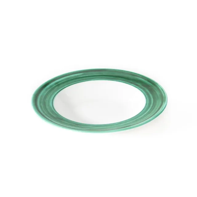 gmundner-keramik-gourmet-suppenteller-24-cm-variation-gr-n image 1