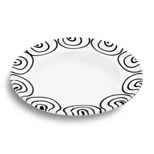 gmundner-keramik-schwarzgeflammt-suppenteller-gourmet-24-cm-93-handgemacht-in-92 image 1