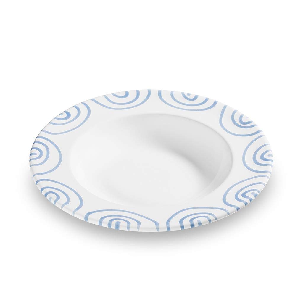 gmundner-keramik-suppenteller-gourmet-24-cm-blaugeflammt image 1