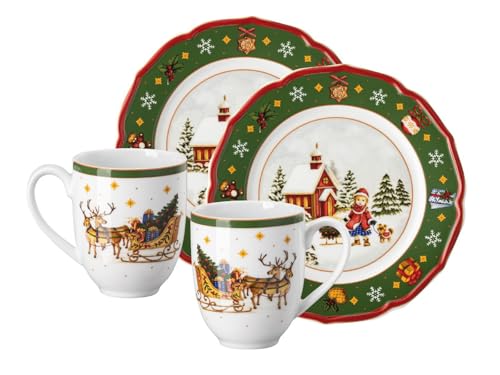 hutschenreuther-happy-wintertime-weihnachts-set-4-teilig-2-tassen-2-teller-porze image 3