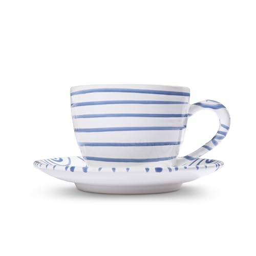 gmundner-keramik-blaugeflammt-teetasse-maxima-mit-unterteller image 6