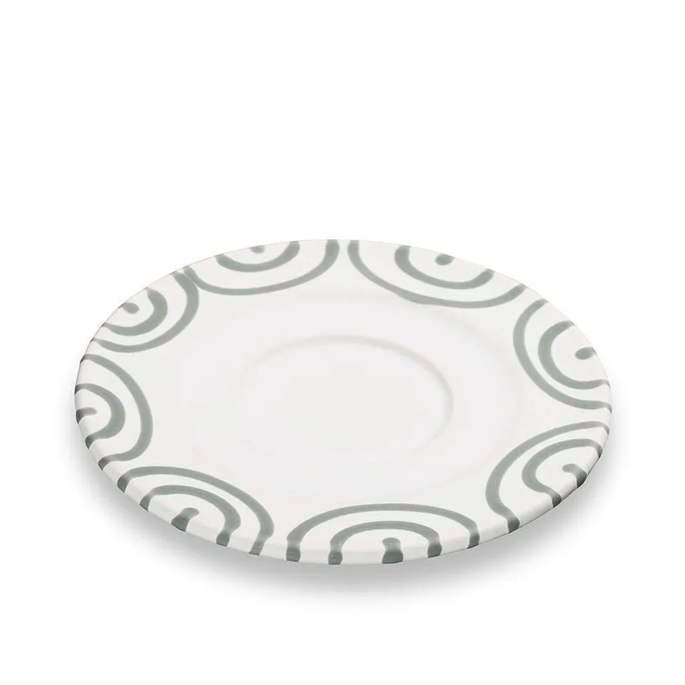 gmundner-keramik-unterteller-cappuccino-gourmet-14-cm-graugeflammt image 1