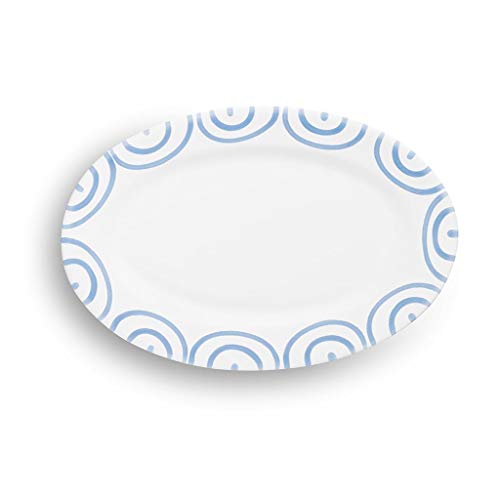 gmundner-keramik-platte-oval-blaugeflammt-21-x-14-cm-handgemacht-in-sterreich image 4