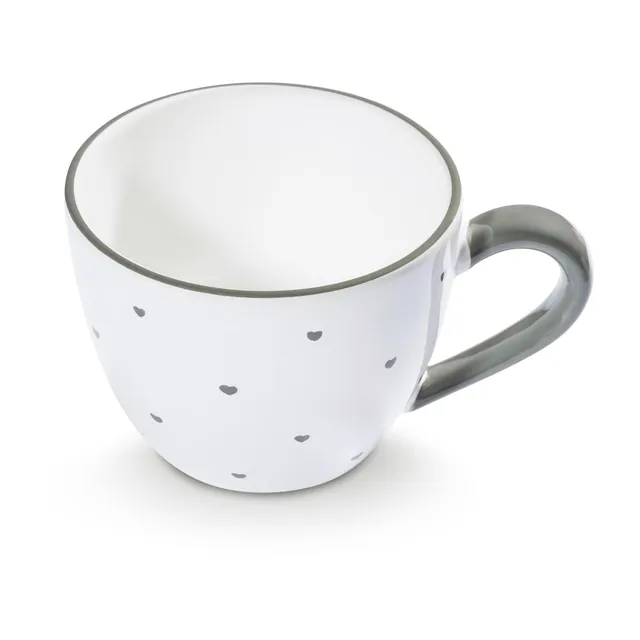 gmundner-keramik-teetasse-maxima-herzerl-grau-0-4-liter-handgemacht-in-sterreich image 1
