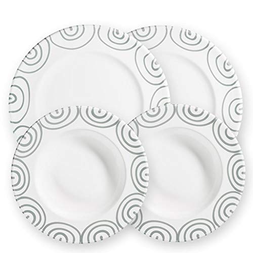 gmundner-keramik-dinner-for-two-gourmet-geschirrset-graugeflammt-2-x-suppentelle image 2
