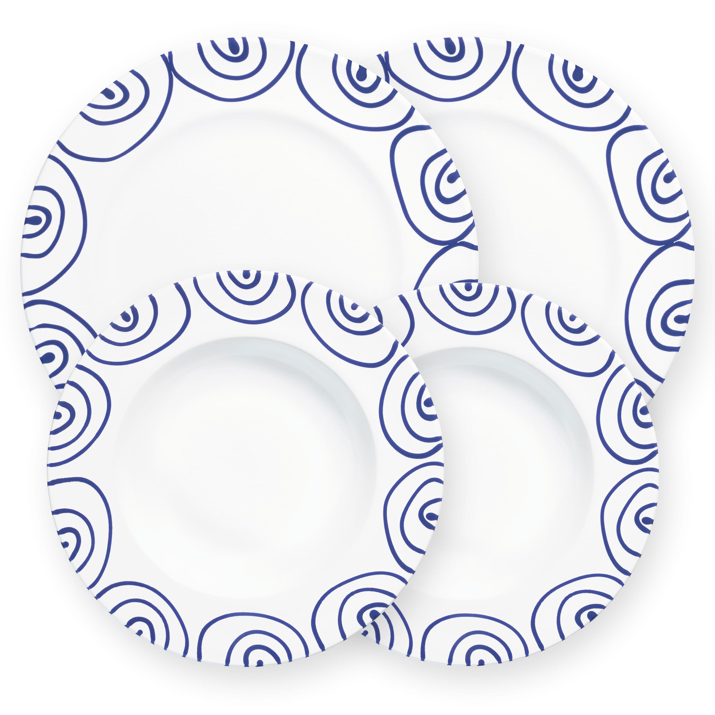 gmundner-keramik-dunkelblaugeflammt-dinner-f-r-2-gourmet-geschirrset image 1