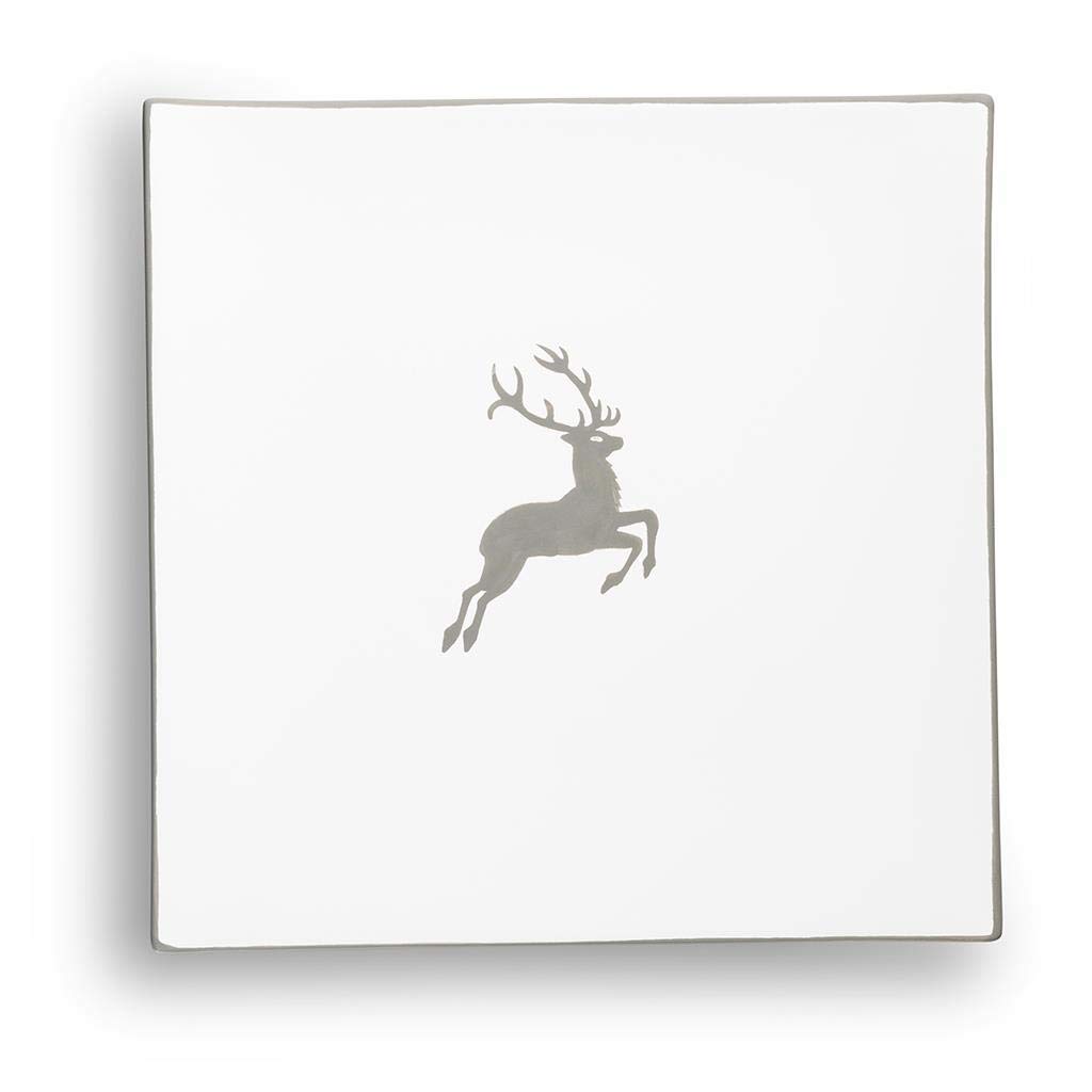 gmundner-keramik-speiseteller-26-cm-grauer-hirsch image 2