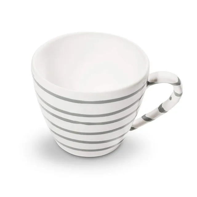 gmundner-keramik-kaffeetasse-gourmet-0-2-liter-graugeflammt image 1