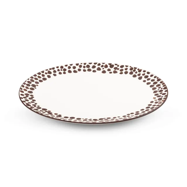 gmundner-keramik-etosha-braun-platte-oval-33x26cm-handgemacht-in-sterreich image 1