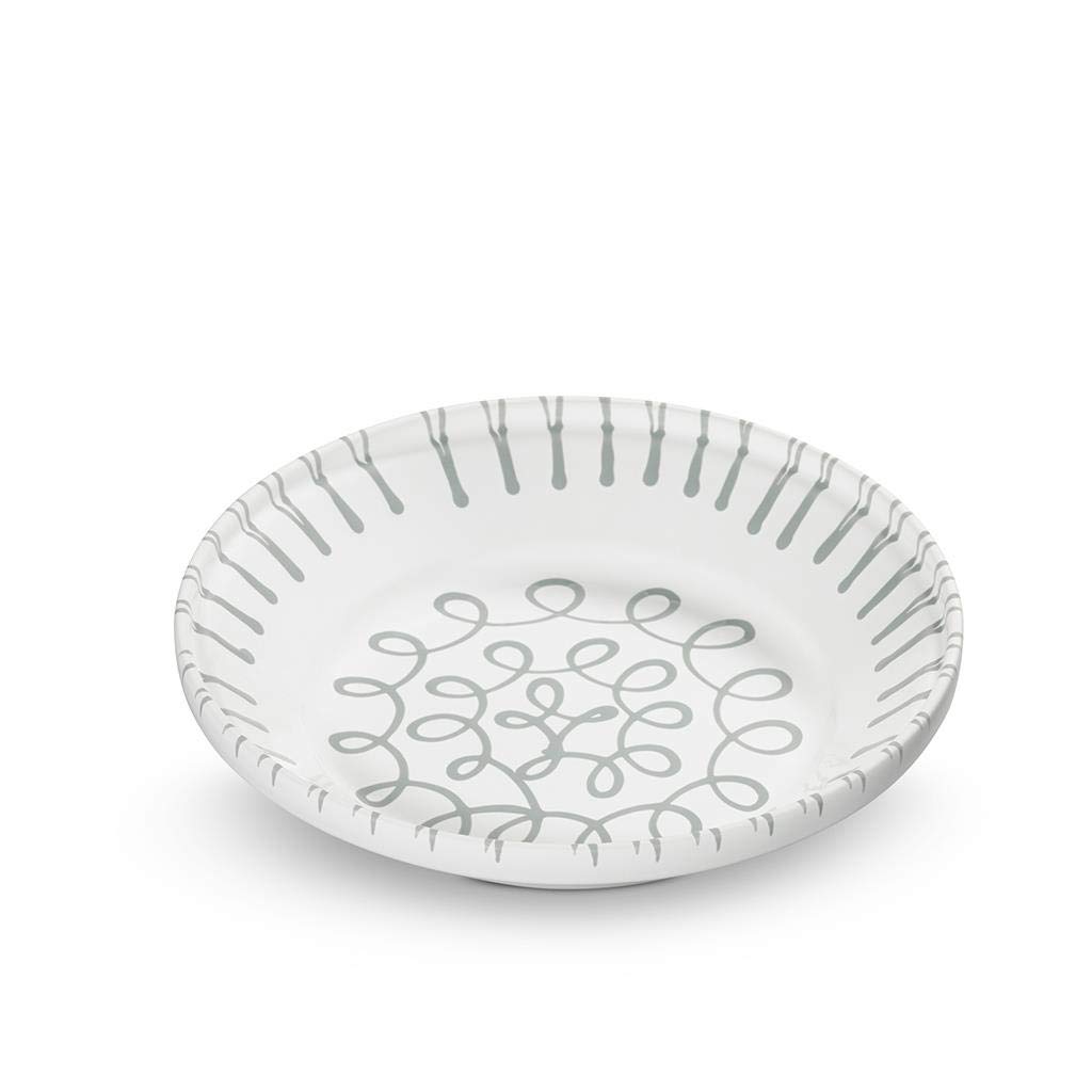 gmundner-keramik-reifsch-ssel-ohne-henkel-28-cm-graugeflammt-sch-ssel-handgemach image 1