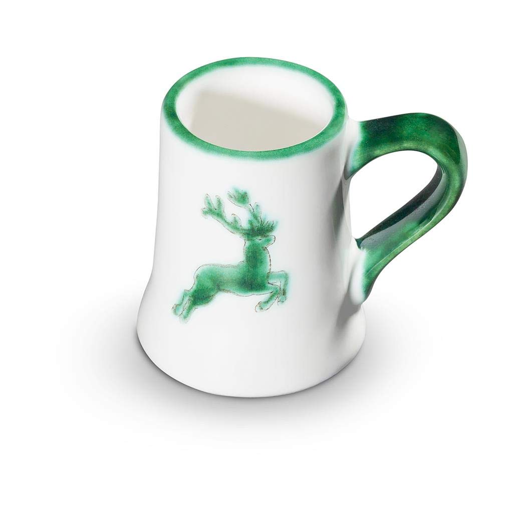 gmundner-keramik-stamperl-krug-gr-ner-hirsch-0-03-liter-handgemacht-in-sterreich image 1