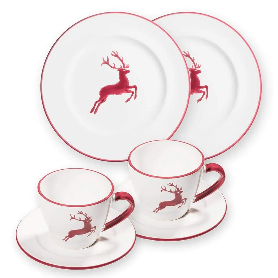 gmundner-keramik-fr-hst-cksgeschirr-set-breakfast-for-two-gourmet-bordeauxroter- image 1